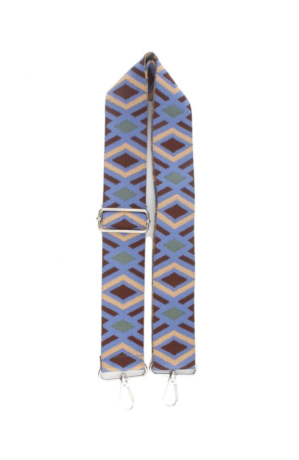 Tassenband | Blauw / Zilver | '' Marliene ''