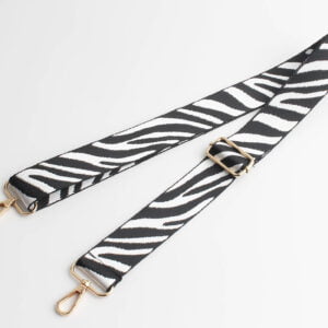 Tassenband | Wit / Zwart | Zilver | '' Paloma''