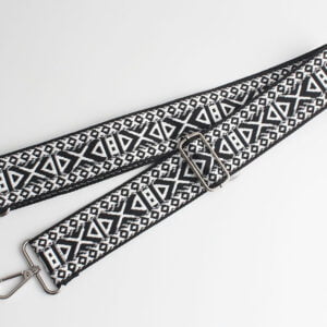 Tassenband | Zwart / Zilver | Nadjien