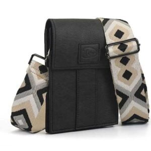 Telefoon - en schoudertasje | Zwart | Houston