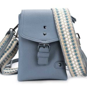Telefoon - / Schoudertasje | Met Extra Schouderband | Kansas | Blauw