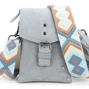 Telefoon - / Schoudertasje - Met Extra Schouderband - Oviedo - Blauw