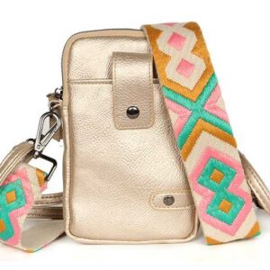 Schouder - / Telefoontasje | Met Extra Schouderband | Oviedo New | Champagne