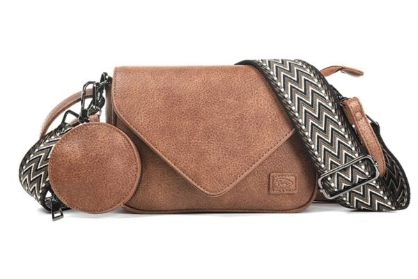 Schoudertas  - Dark Camel - Lazio