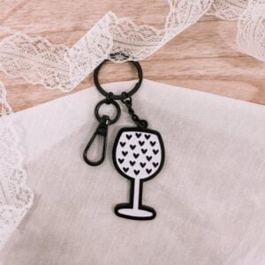 Sleutelhanger - Wijnglas