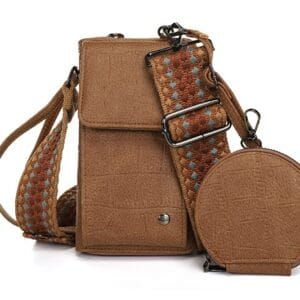 Portemonnee -/ Telefoontasje - Camel - Malaga