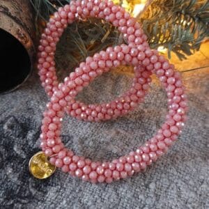 Banditz Beadz - old roze - gold charm