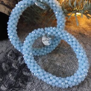 Banditz Beadz - Ice blue - silver charm