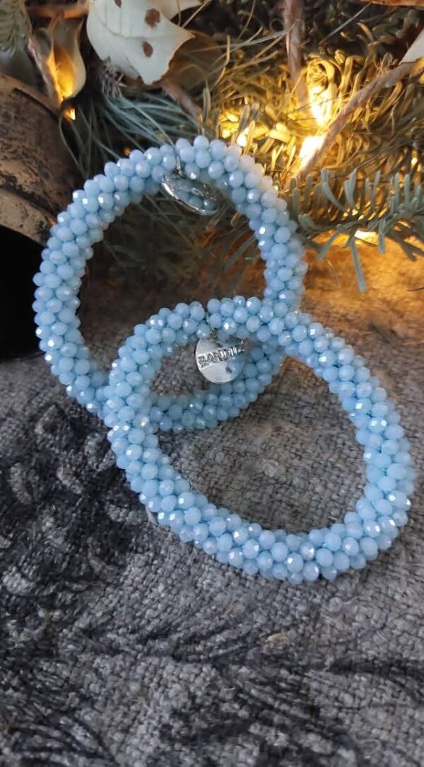 Banditz Beadz - Ice blue - silver charm