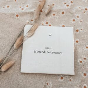 Oud Hollands Tegeltje | Thuis is waar de liefde woont